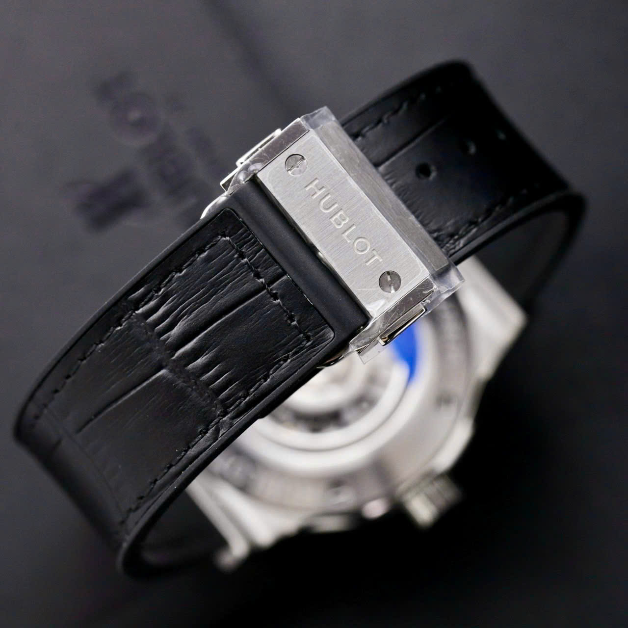 replica Hublot Replica Watch Big Bang Sang Bleu II Titanium Black Dial BBF 45mm WATCHES 7 