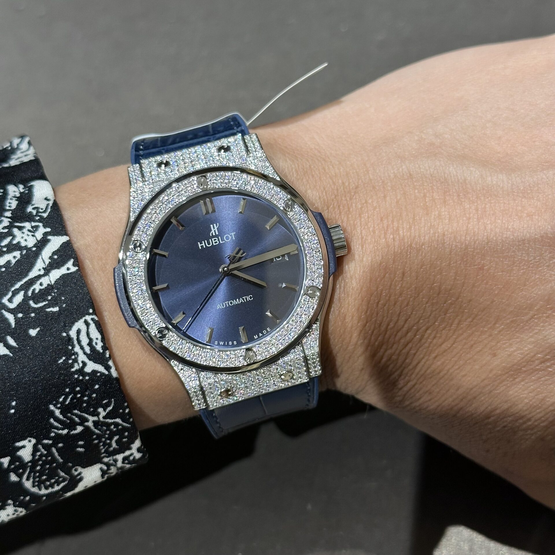 replica Hublot Replica Watch Big Bang One Click Custom Full Moissanite Diamonds 39mm WATCHES 7 