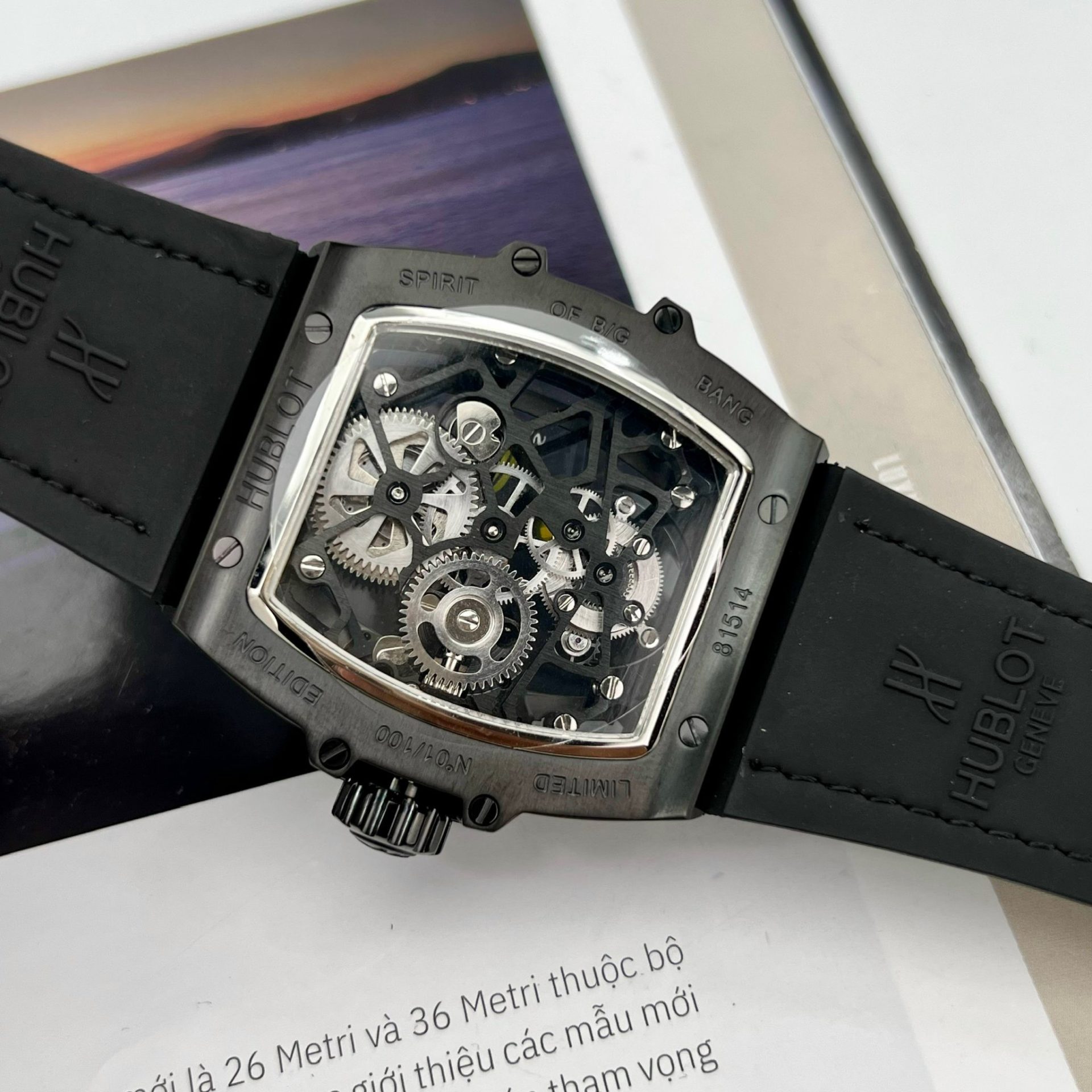 replica Hublot Replica Watch Big Bang One Click Custom Full Moissanite Diamonds 39mm WATCHES 7 