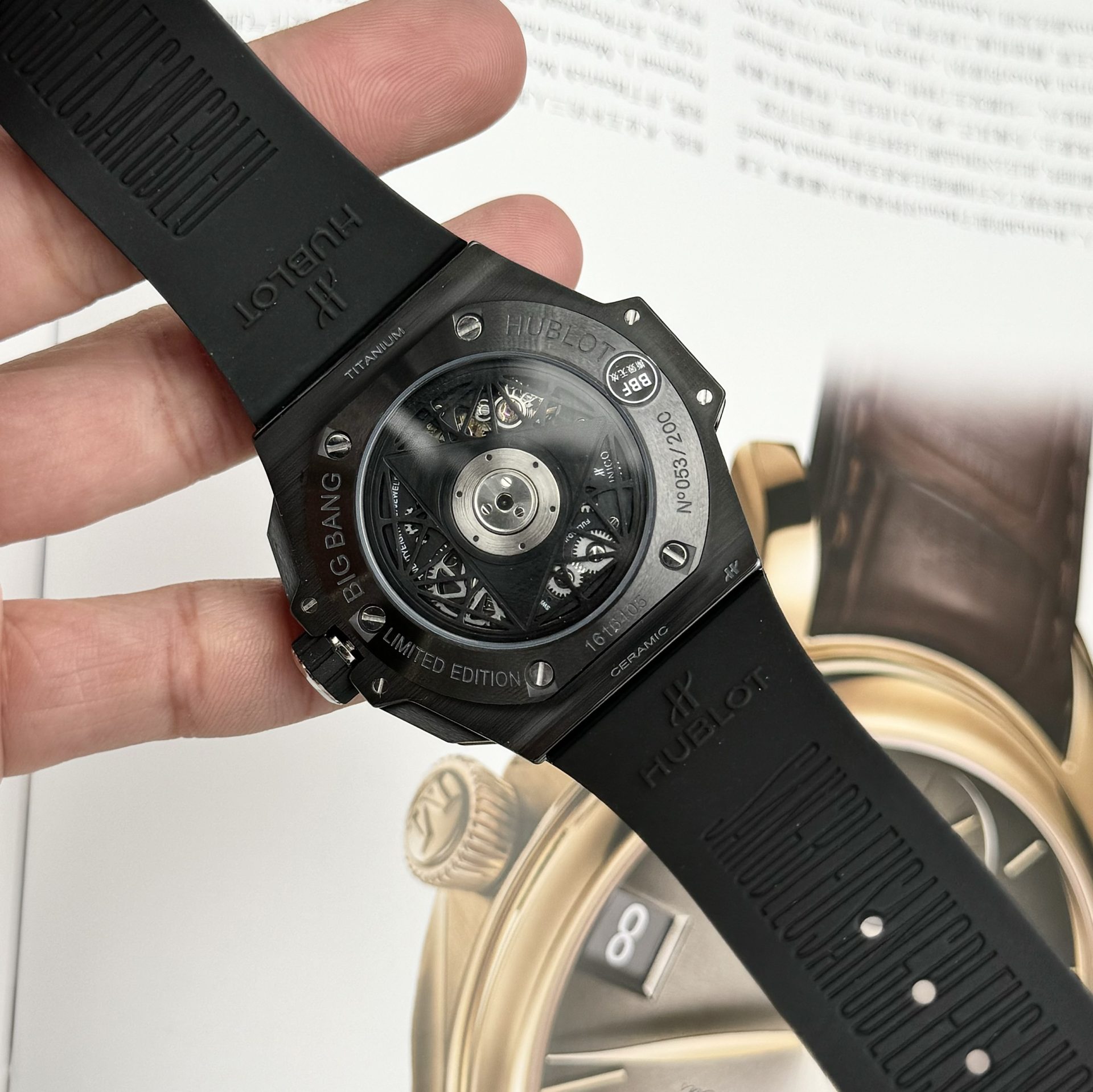 replica Hublot Best Replica Watch Big Bang Unico White Ceramic Rubber Strap BBF Factory 42mm WATCHES 7 