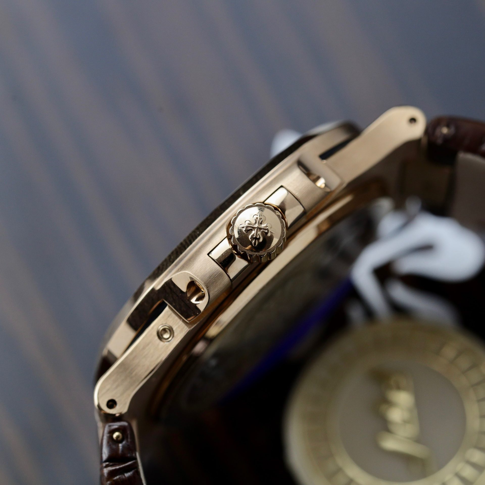 replica Patek Philippe Replica Watch Aquanaut 5067 Dial Brown Custom Diamonds Moissanite 35.6mm WATCHES 7 
