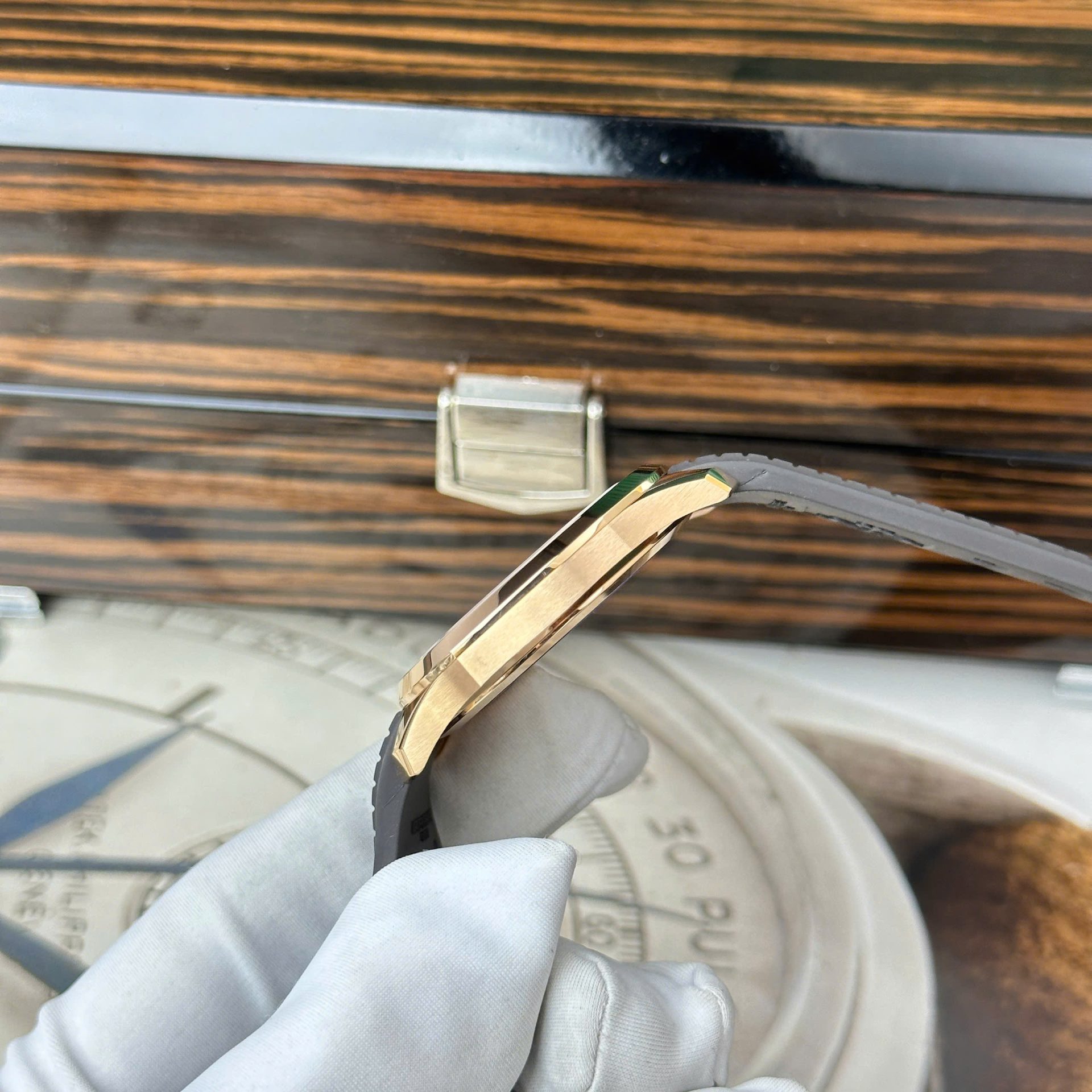 replica Patek Philippe Best Replica Watch Grand Complications 6104R Custom Solid Gold Watch and Diamonds 44mm WATCHES 7 