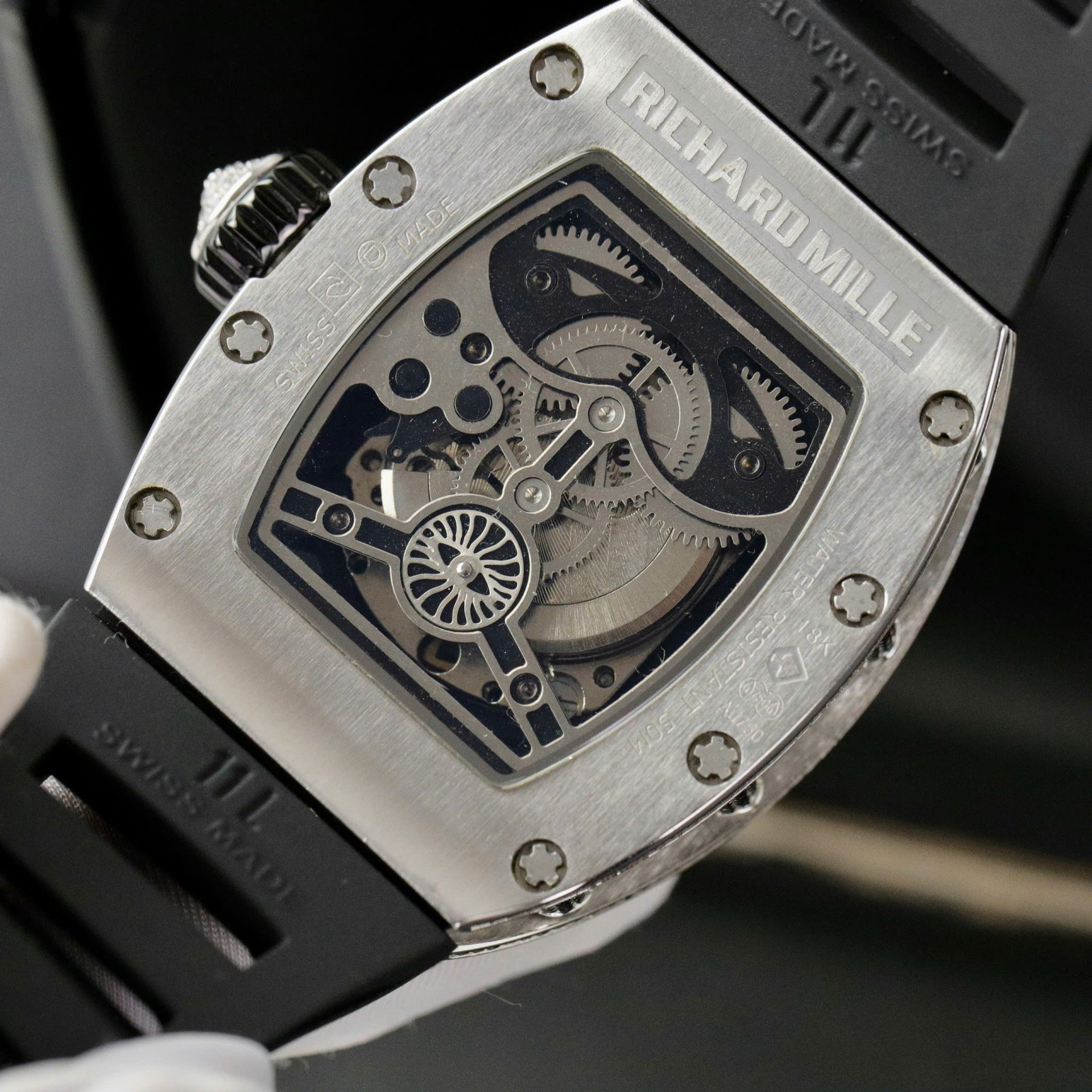 replica Richard Mille Best Replica Watch RM07-01 Red Carbon Rubber Strap 32x46mm WATCHES 7 