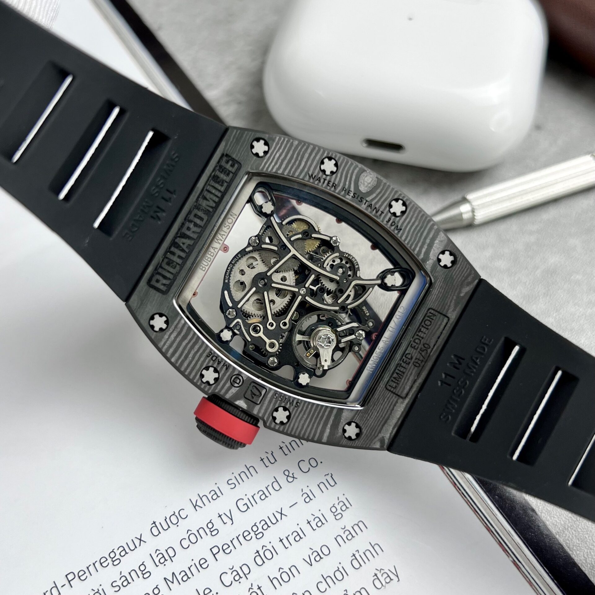 replica Richard Mille Replica Watch RM21-02 Tourbillon Aerodyne Rubber Strap 43mm WATCHES 7 