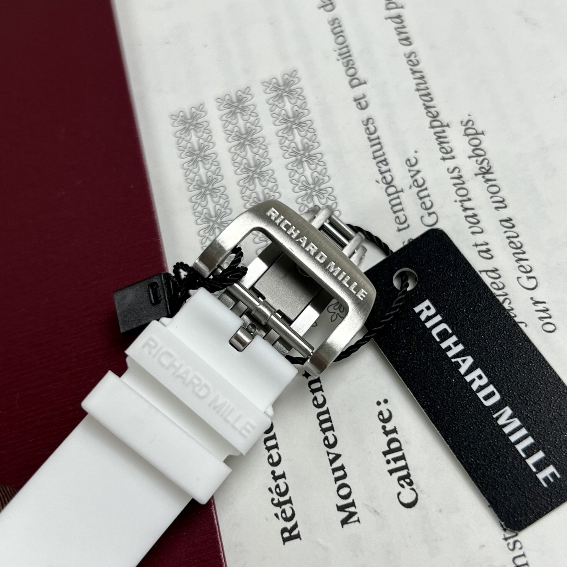 replica Richard Mille Best Replica Watch RM07-01 Red Carbon Rubber Strap 32x46mm WATCHES 7 