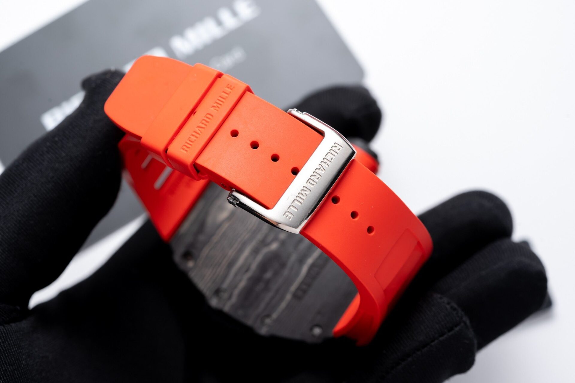 replica Richard Mille Fake Watches RM007 Mother Of Pearl Dial Rubber Strap 36mm WATCHES 7 