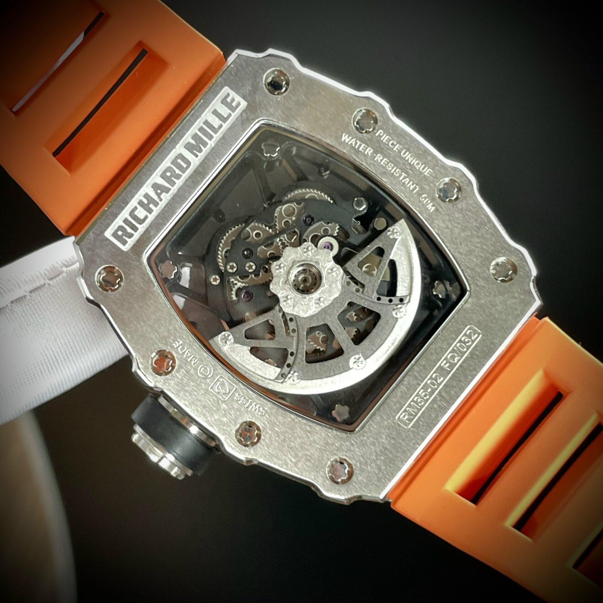 replica Richard Mille Fake Watch RM88 Smiley White Ceramic 42mm WATCHES 7 