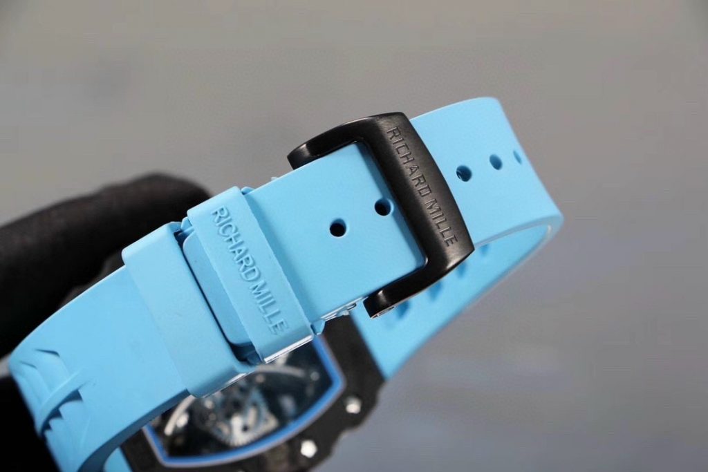 replica Richard Mille Replica Watches RM07-01 Red Carbon Rubber Strap 32x46mm WATCHES 7 