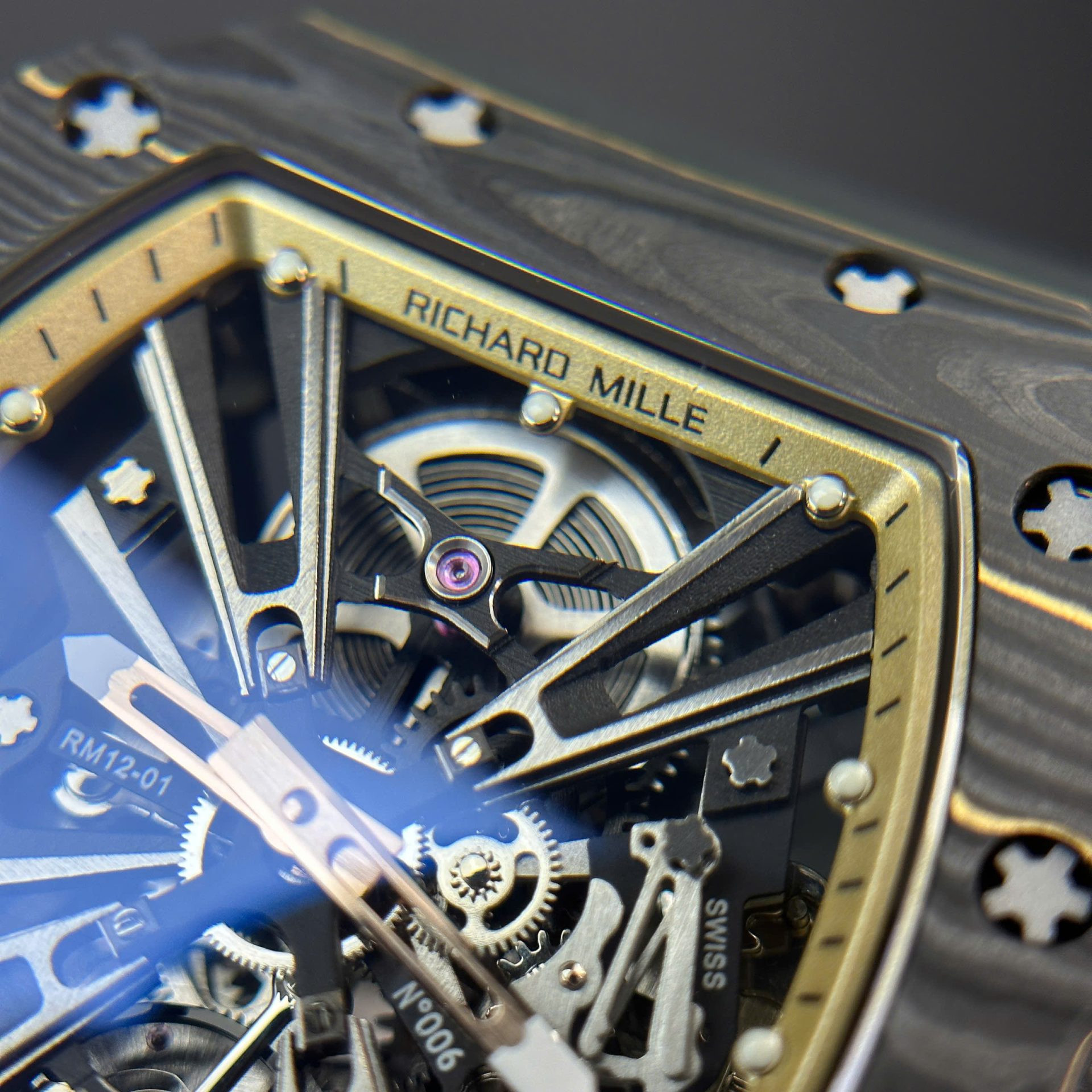 replica Richard Mille Replica Watch RM59-01 Yohan Blake Tourbillon Carbon Green 43x50mm WATCHES 7 