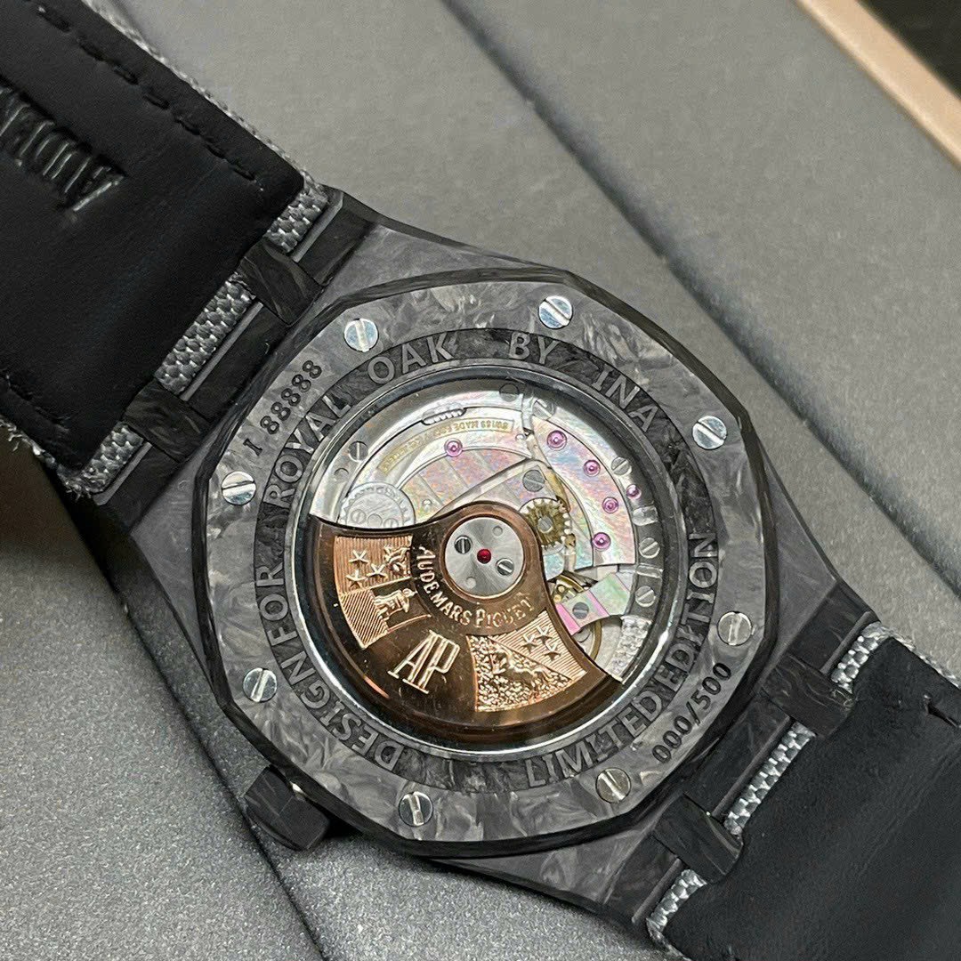 replica Audemars Piguet Replica Watch Royal Oak Tourbillon Rose Gold 26522OR Dial Blue 41mm WATCHES 8 