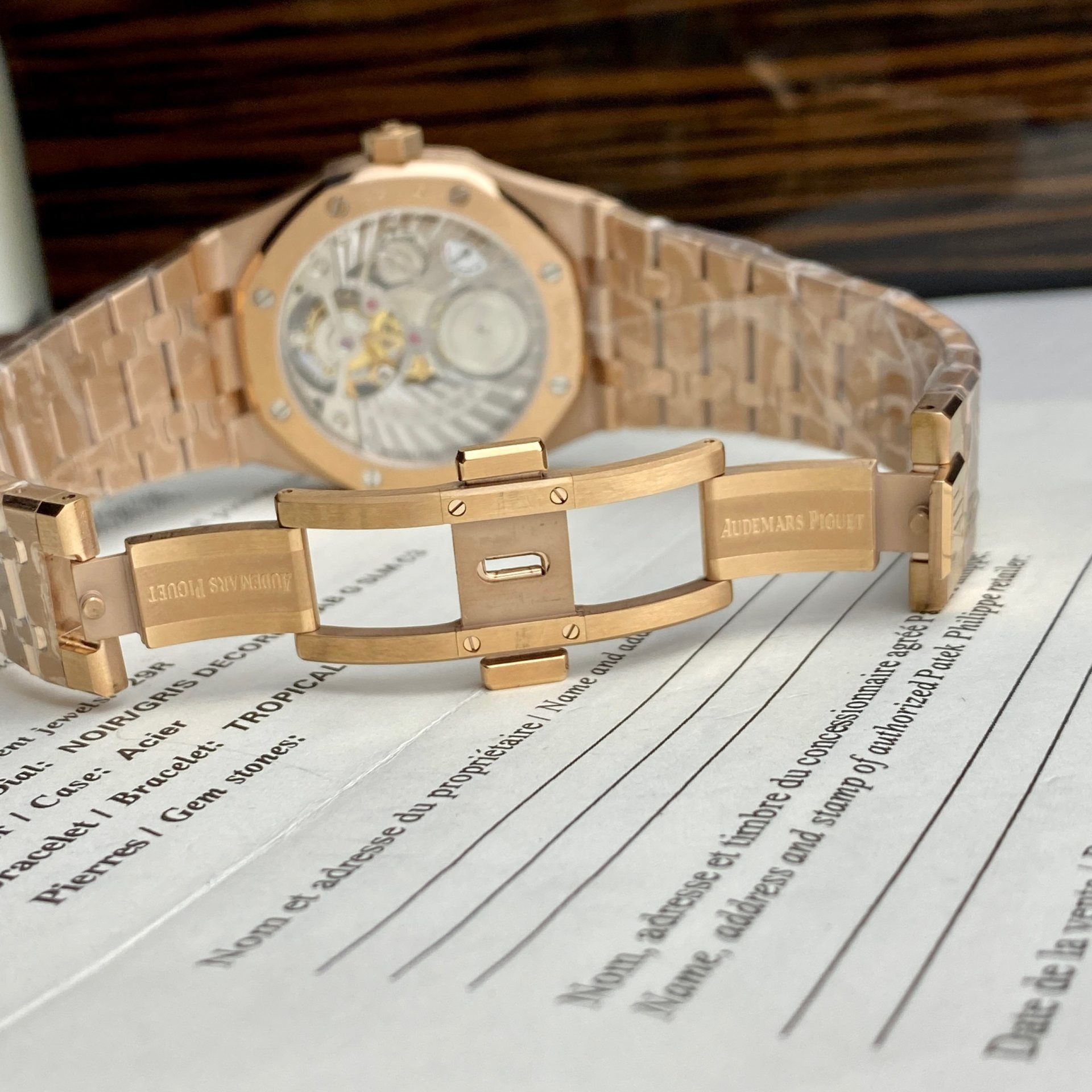 replica Audemars Piguet Replica Watch Royal Oak 15400 Carbon Dial Black 41mm WATCHES 8 