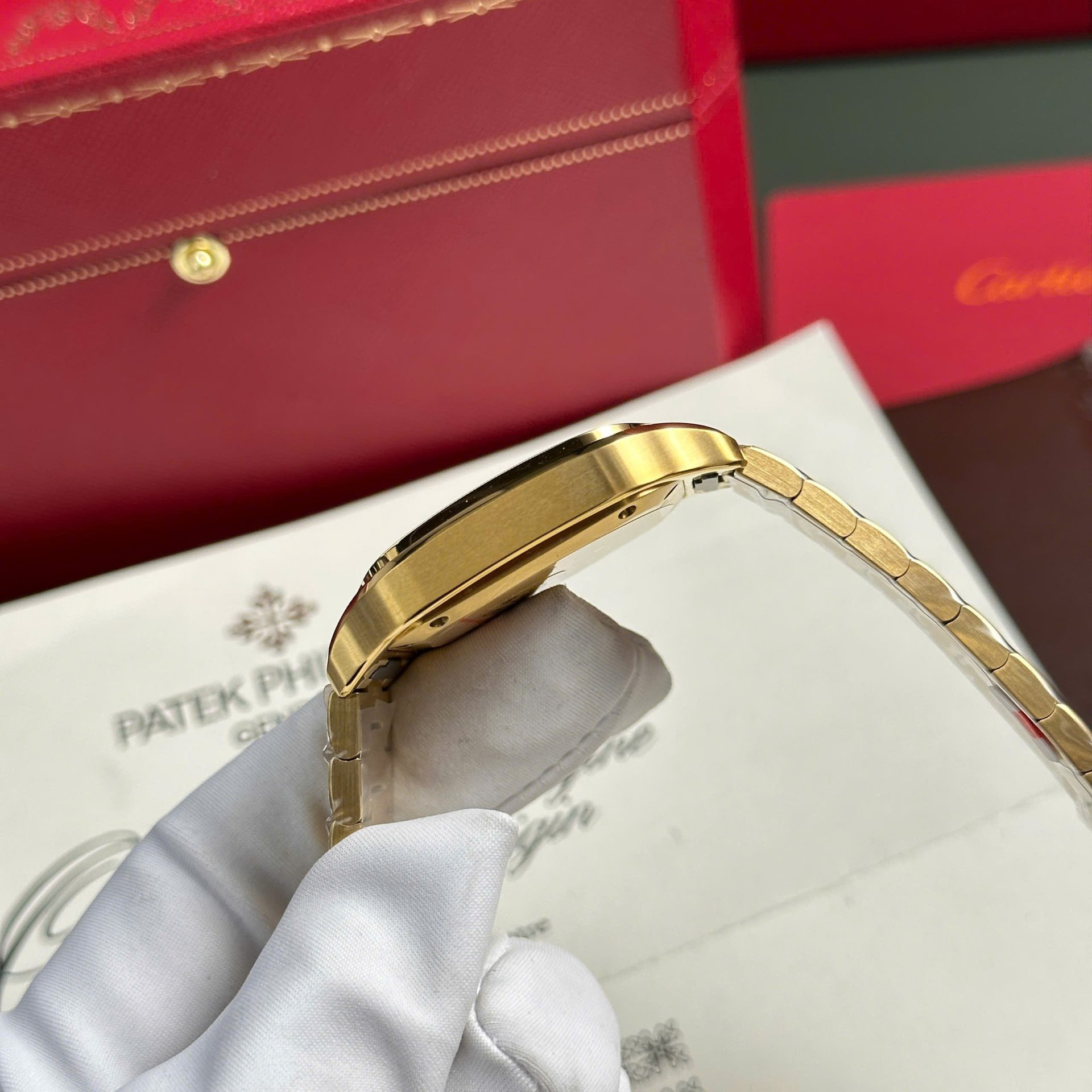 replica Cartier Santos WSSA0029 Replica 1:1 Watch BV Factory 35mm WATCHES 8 