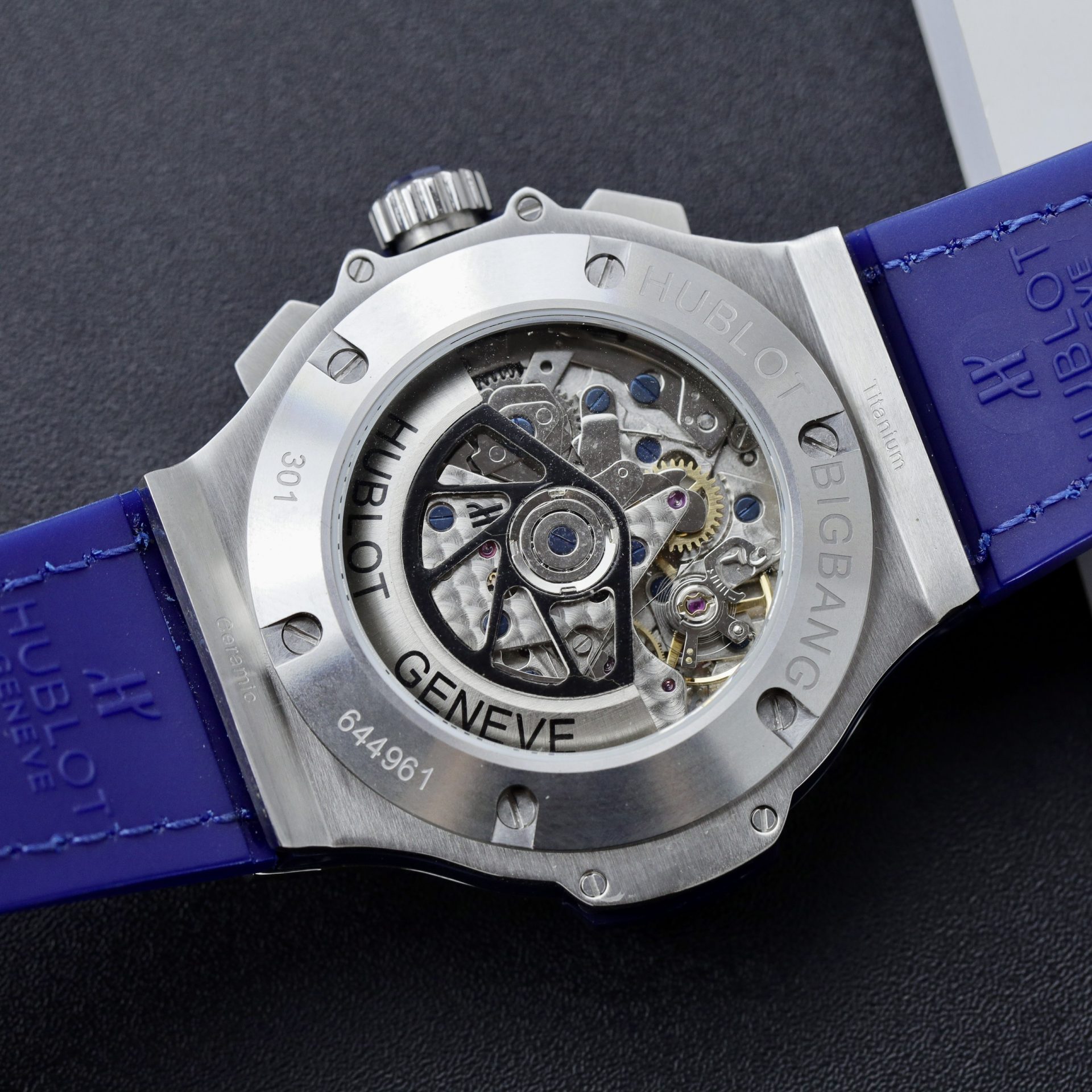 replica Hublot Replica Watches Spirit Of Big Bang King Gold Bezel Ceramic Blue 42mm WATCHES 8 
