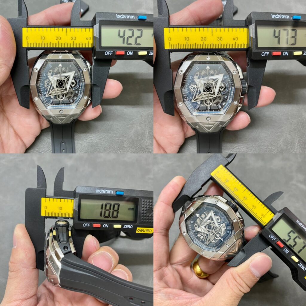 replica Hublot Fake Watch Big Bang Sang Bleu II King Gold HB Factory 44mm WATCHES 8 