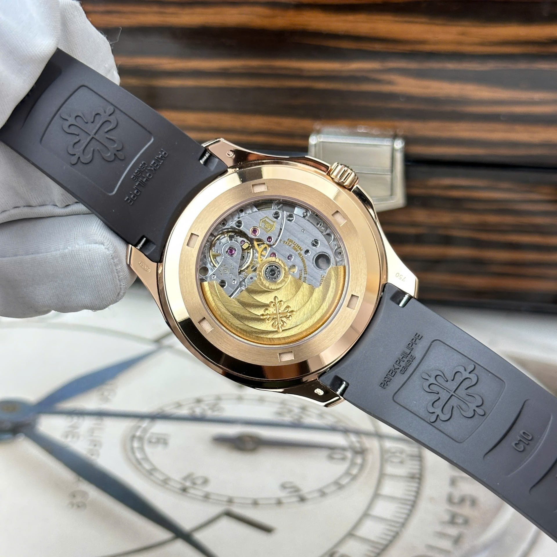 replica Patek Philippe Best Replica Watch Grand Complications 6104R Custom Solid Gold Watch and Diamonds 44mm WATCHES 8 