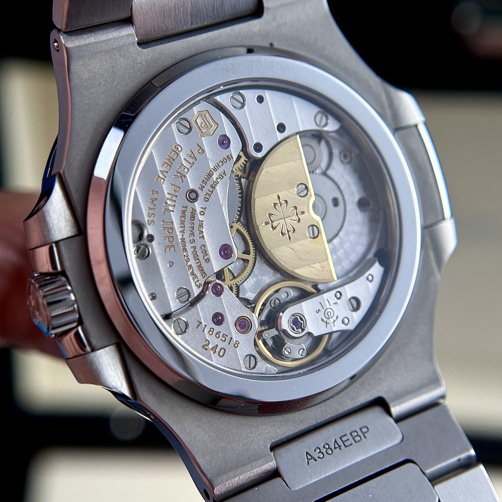 replica Patek Philippe Replica Watch Nautilus 5712 Demi Rose Gold GR Factory 40mm WATCHES 8 