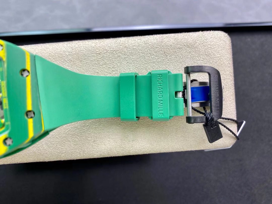 replica Richard Mille Replica Watch RM12-01 Tourbillon Sapphire Rubber Strap 44mm WATCHES 8 