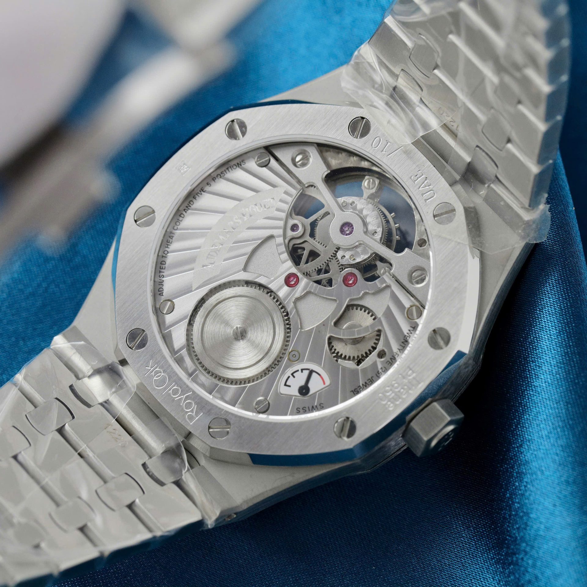 replica Audemars Piguet Replica Watch Royal Oak Blue Dial Metal Wire 34mm WATCHES 9 