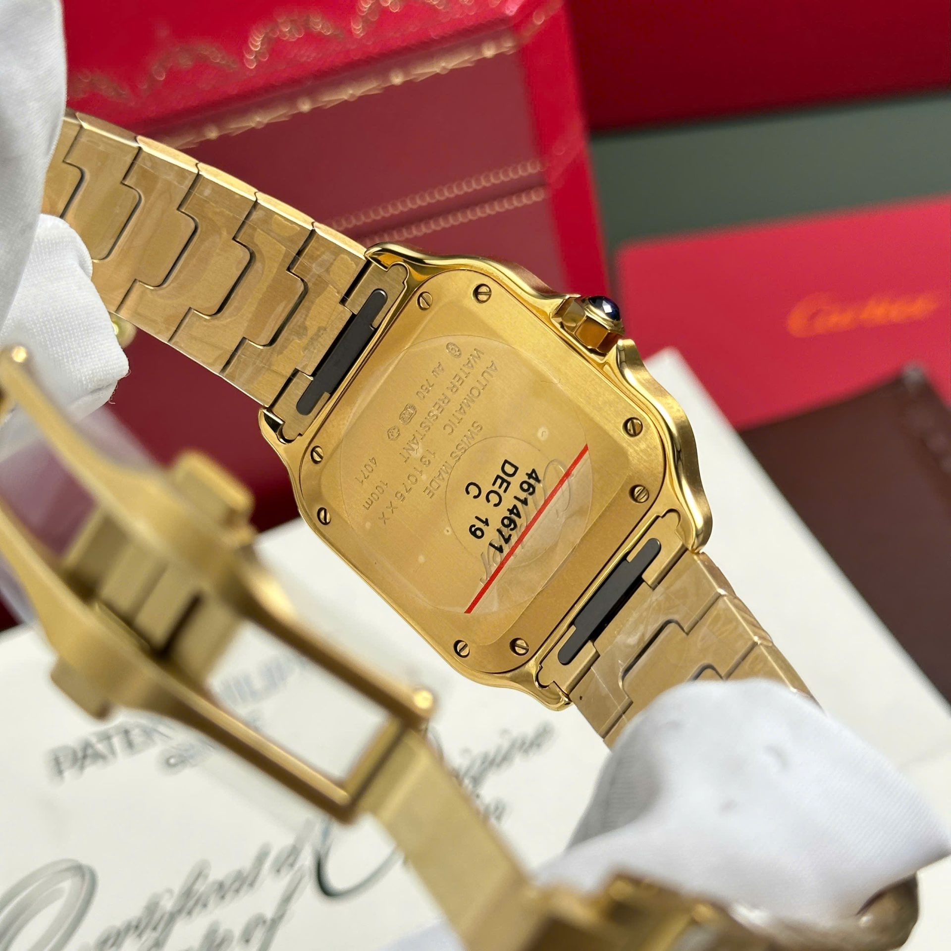 replica Cartier Santos WSSA0029 Replica 1:1 Watch BV Factory 35mm WATCHES 9 