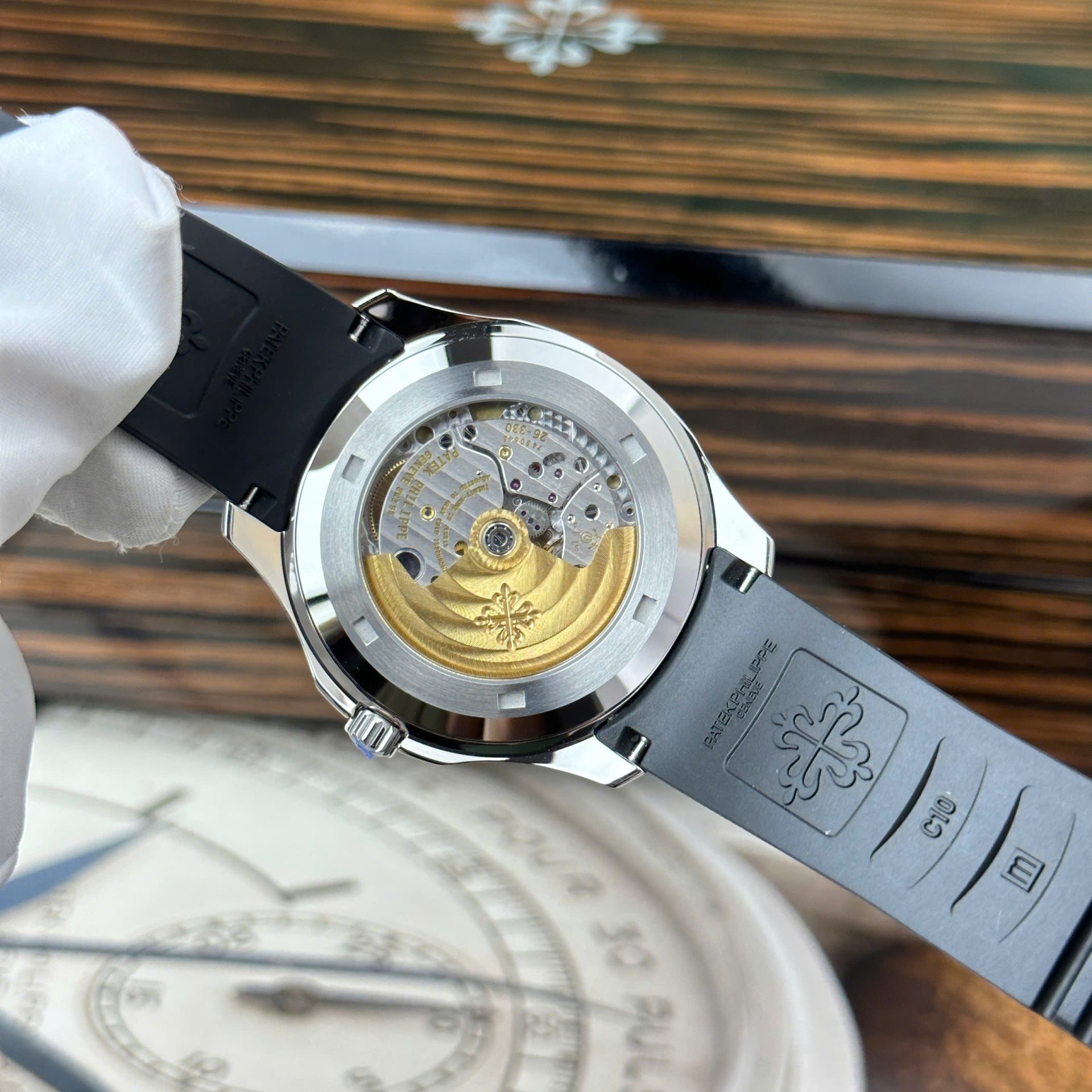 replica Patek Philippe Fake Watch Nautilus 7010 Gray Dial Womens 32mm WATCHES 9 
