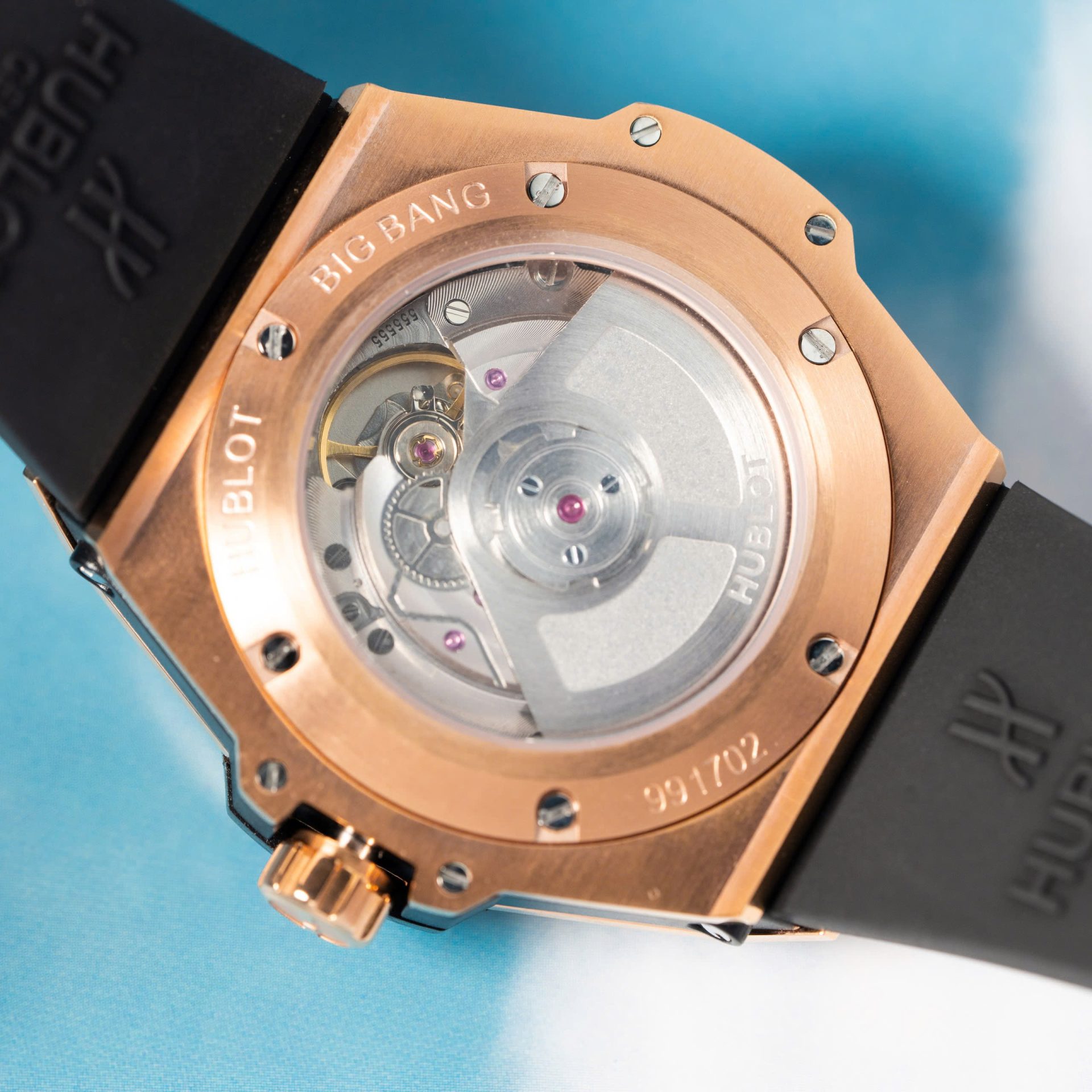 replica Hublot Replica Watches Big Bang Sang Bleu ll King Gold Black Dial BBF 45mm WATCHES 9 