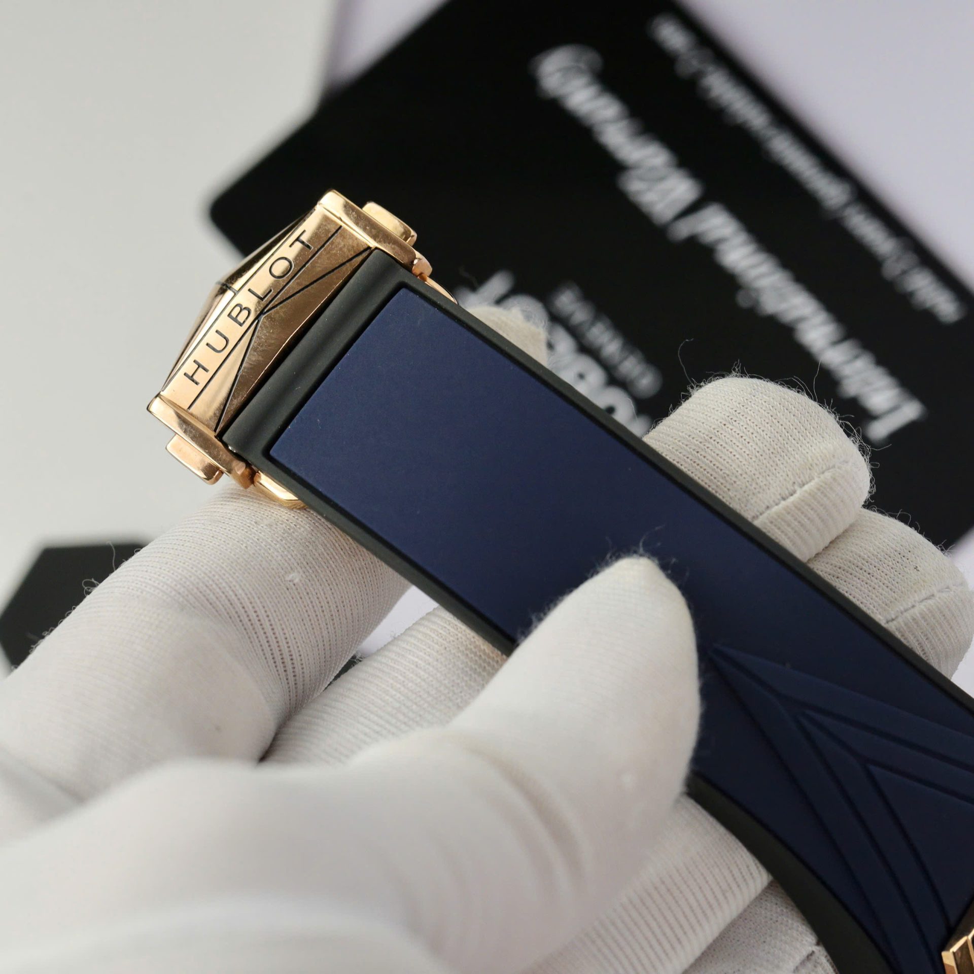 replica Hublot Best Replica Watch Big Bang Sang Bleu II King Gold White Dial BBF 45mm WATCHES 9 