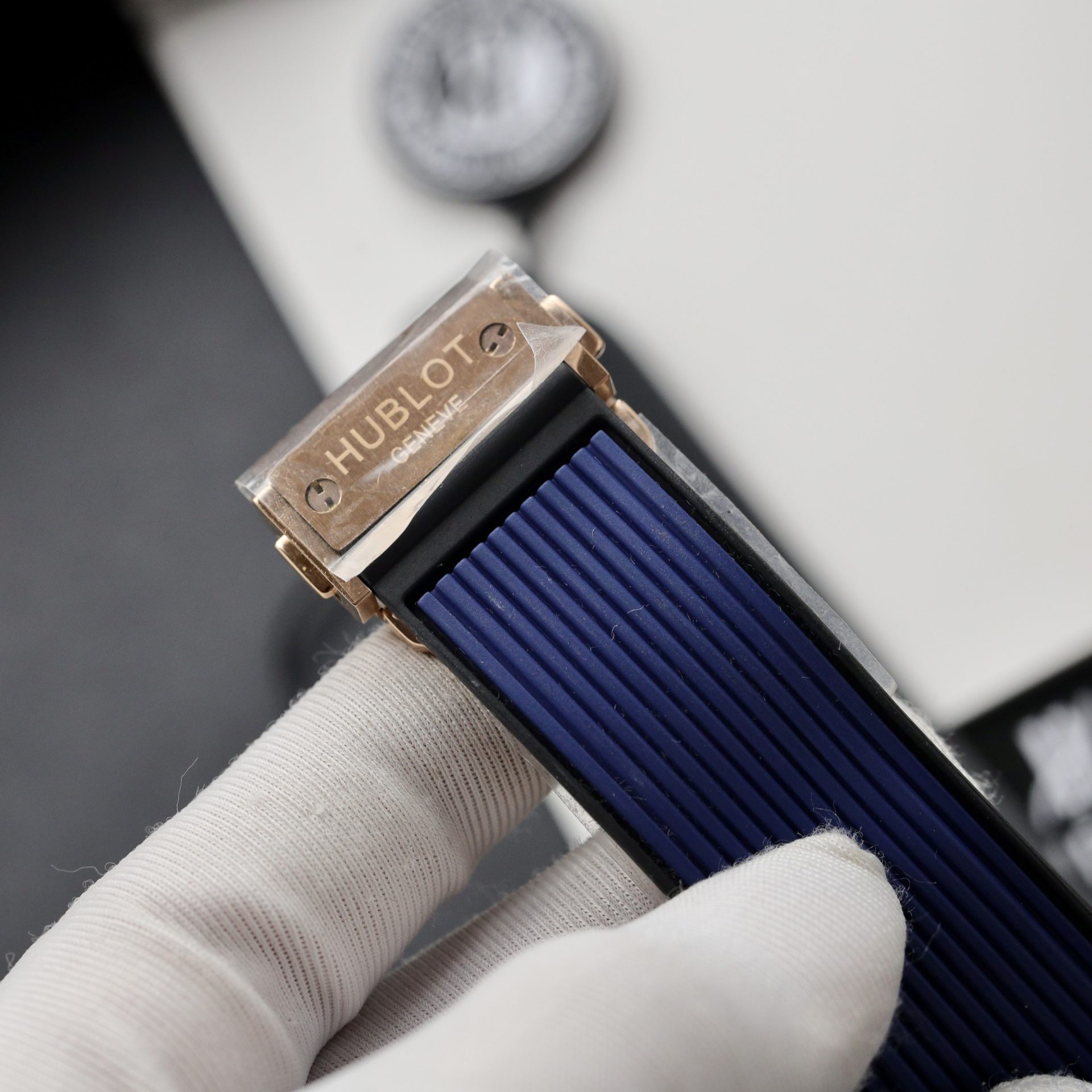 replica Hublot Replica Watch Big Bang Sang Bleu II Titanium Blue Dial BBF 45mm WATCHES 9 