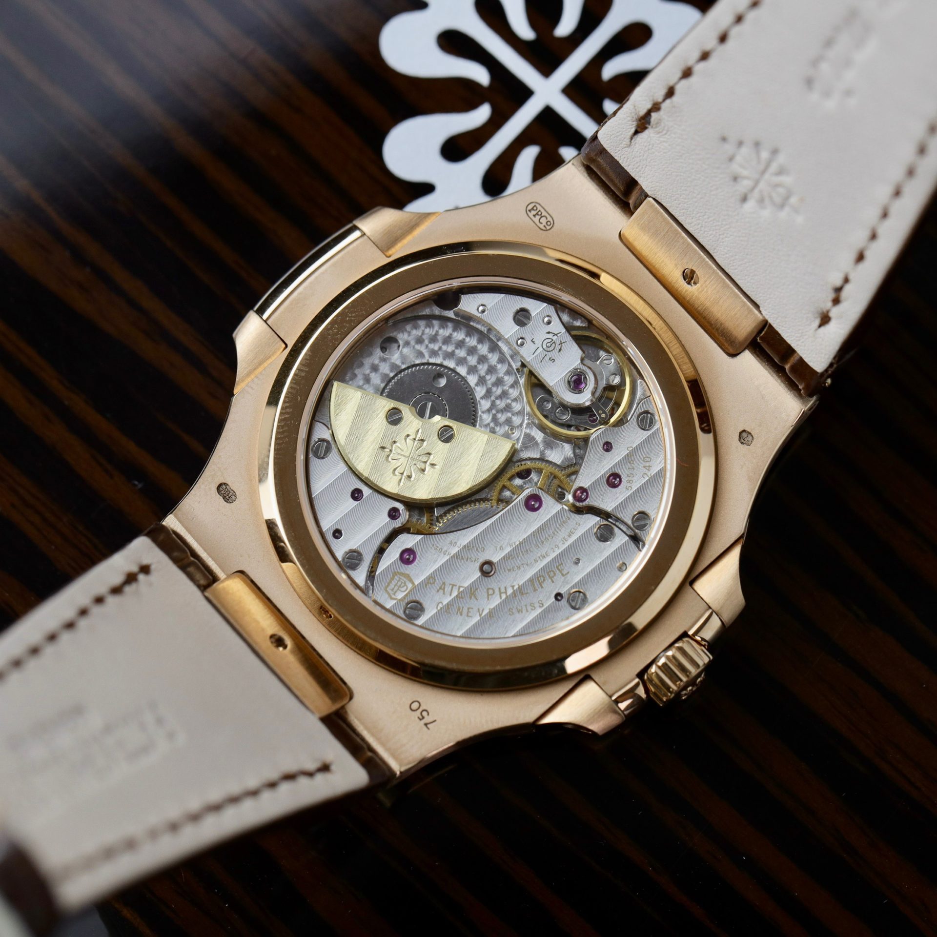 replica Patek Philippe Replica Watch Aquanaut 5067 Dial Brown Custom Diamonds Moissanite 35.6mm WATCHES 9 